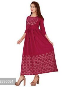 Flattering Pink Cambric Cotton Kurti